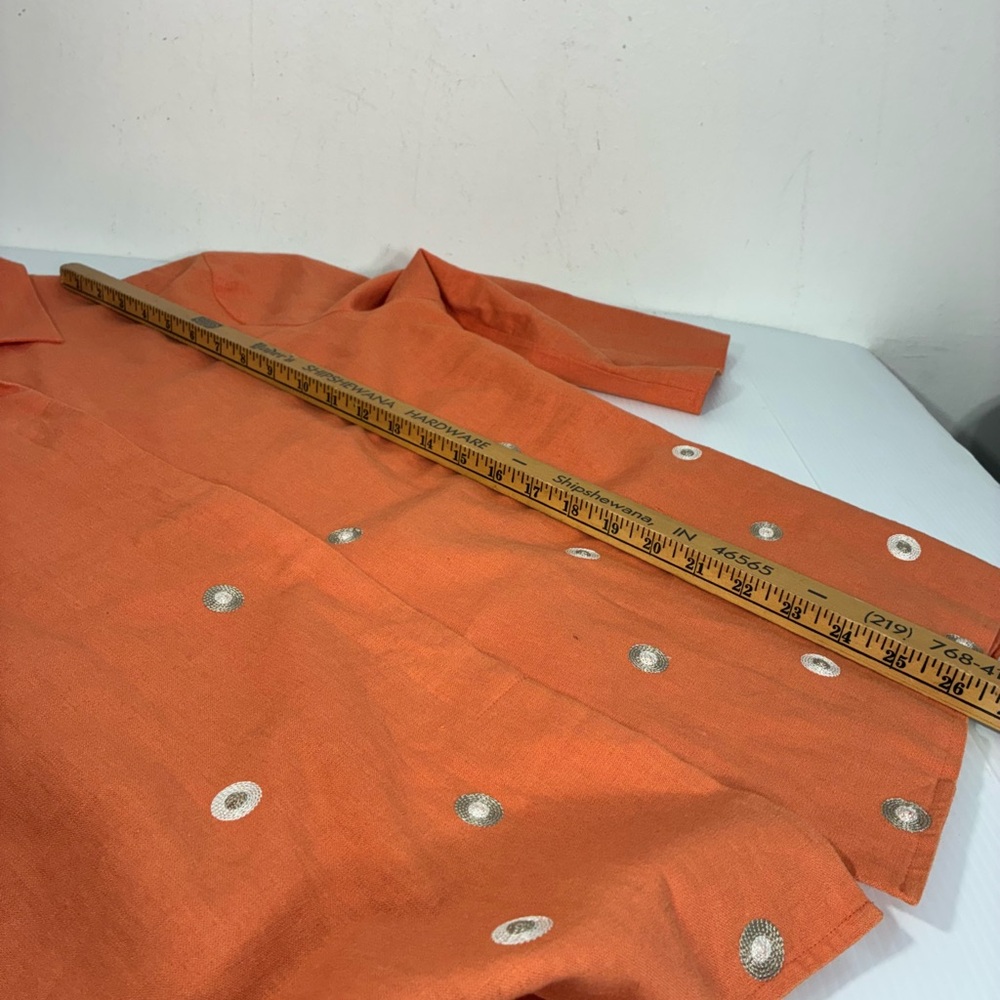 Richard Malcolm Linen Rayon Jacket blouse size 14 - Picture 8 of 10